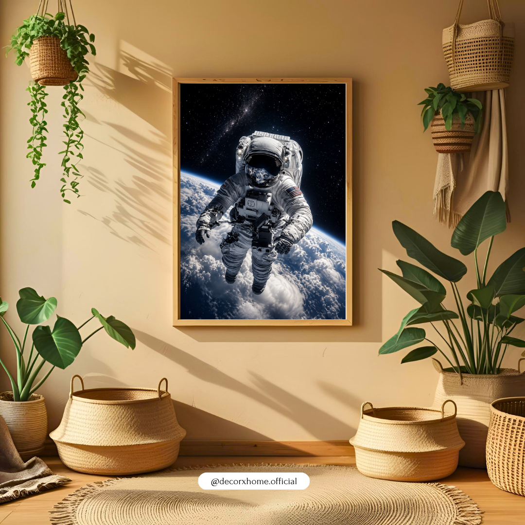 Decorexhome Astronaut in Space Poster | Cosmic Adventure Wall Art