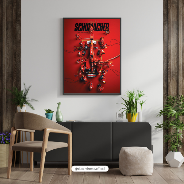 F1 - Red Pit-Stop Precision – Racing Crew Top-View Wall Poster