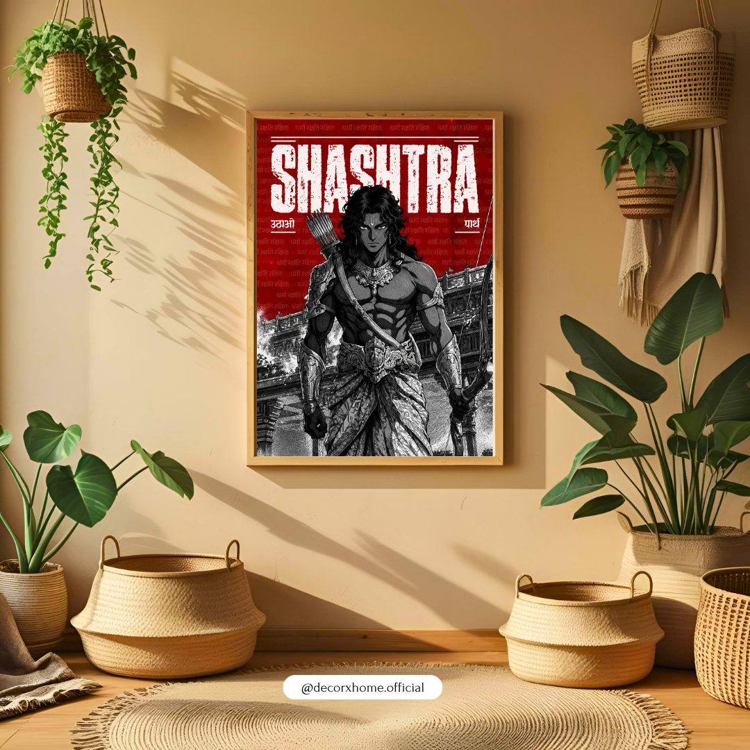 Shastra Warrior Wall Art – Epic Mythological Warrior Poster & Framed Art | Decorxhome
