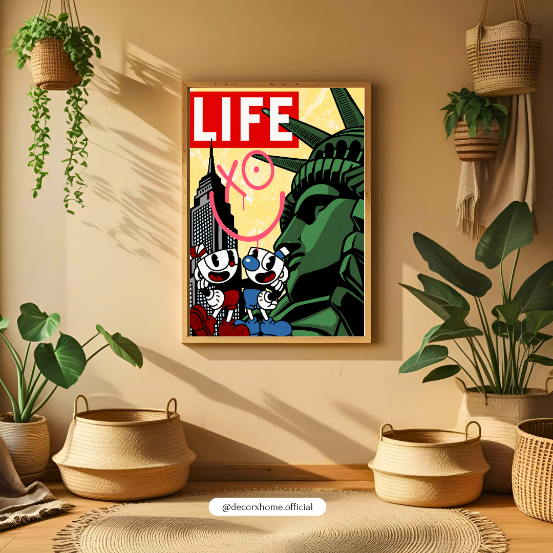 Life NYC Street Art Poster | Urban Pop Culture Wall Art by DecorxHome