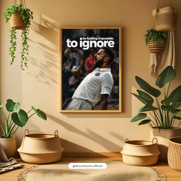 Virat Kohli Cricket Motivation Wall Art – Impossible to Ignore