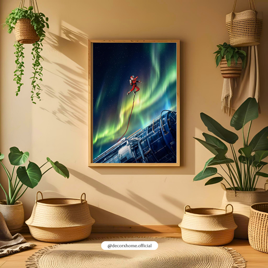 Project Hail Mary Aurora Spacewalk Poster | Astronaut Northern Lights Wall Art | Futuristic Galaxy Decor | Aesthetic Sci-Fi Poster | Decorxhome