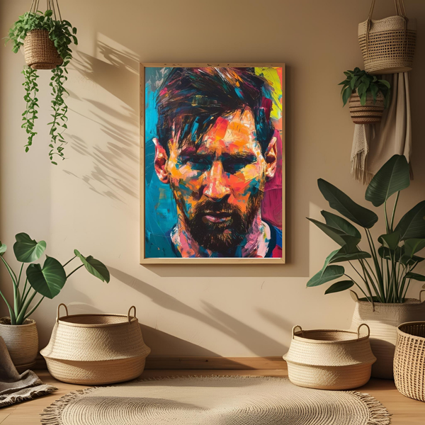 Messi, Football Legend Poster – Vibrant Artistic Wall Art 🎨⚽