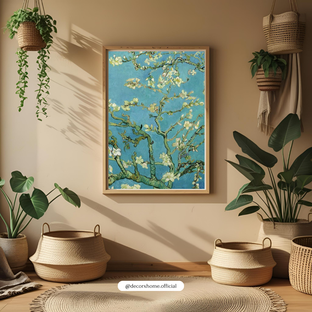 Almond Blossoms – Van Gogh Inspired Floral Art Wall Poster