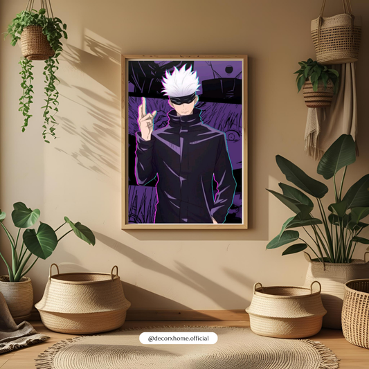Gojo Satoru – Infinity Aura Anime Wall Poster