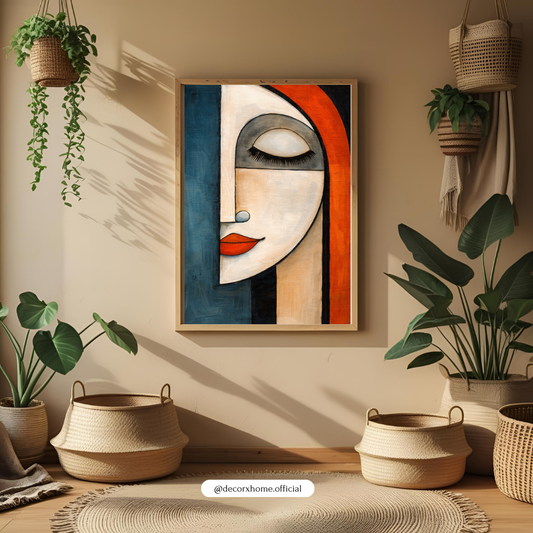 Abstract Woman Face Wall Art Poster – Modern Aesthetic Home Décor by Decorxhome