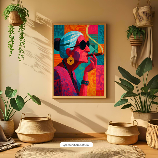 Retro Chic Woman Wall Art Poster | Bold Pop Art Fashion Decor