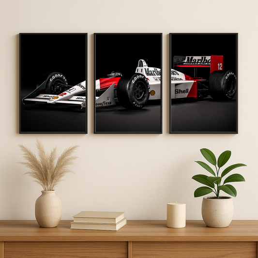 Decorxhome – Formula Racing Triptych Wall Art Set