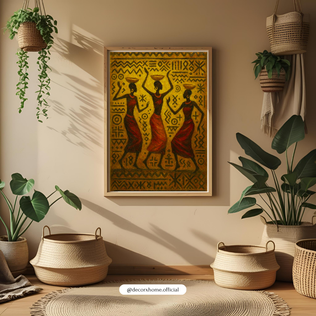Tribal Harmony Dance – Traditional Ethnic Art Wall Poster