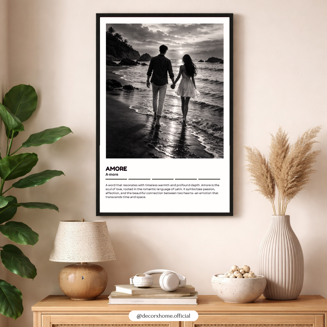Love & Family Word Definition Wall Art Poster Collection – Minimal Aesthetic Prints by Decorxhome