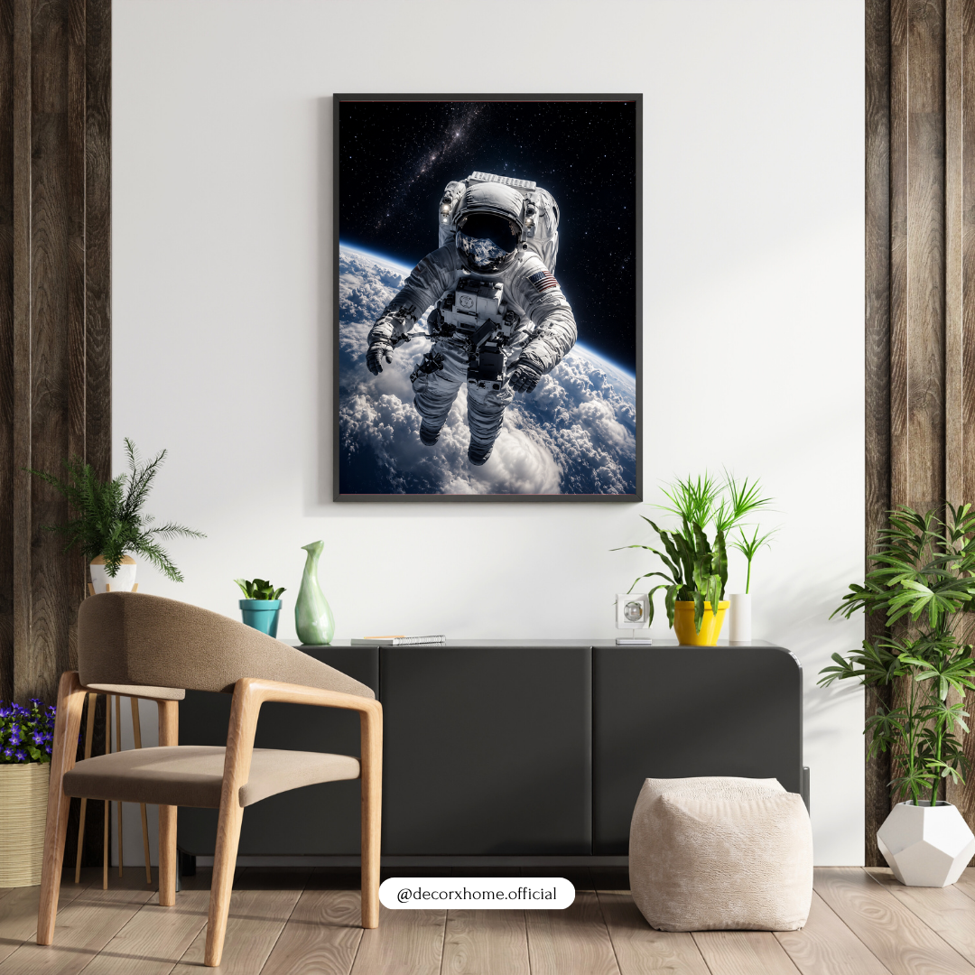 Decorexhome Astronaut in Space Poster | Cosmic Adventure Wall Art