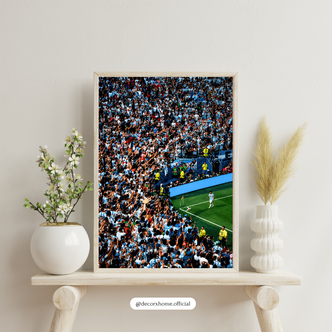 Corner Flag Glory Football Poster | Stadium Atmosphere Soccer Wall Art | Decorxhome