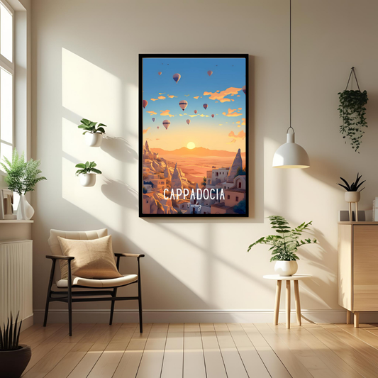 🎈 Cappadocia, Turkey – Framed Travel Wall Art Print 🖼️