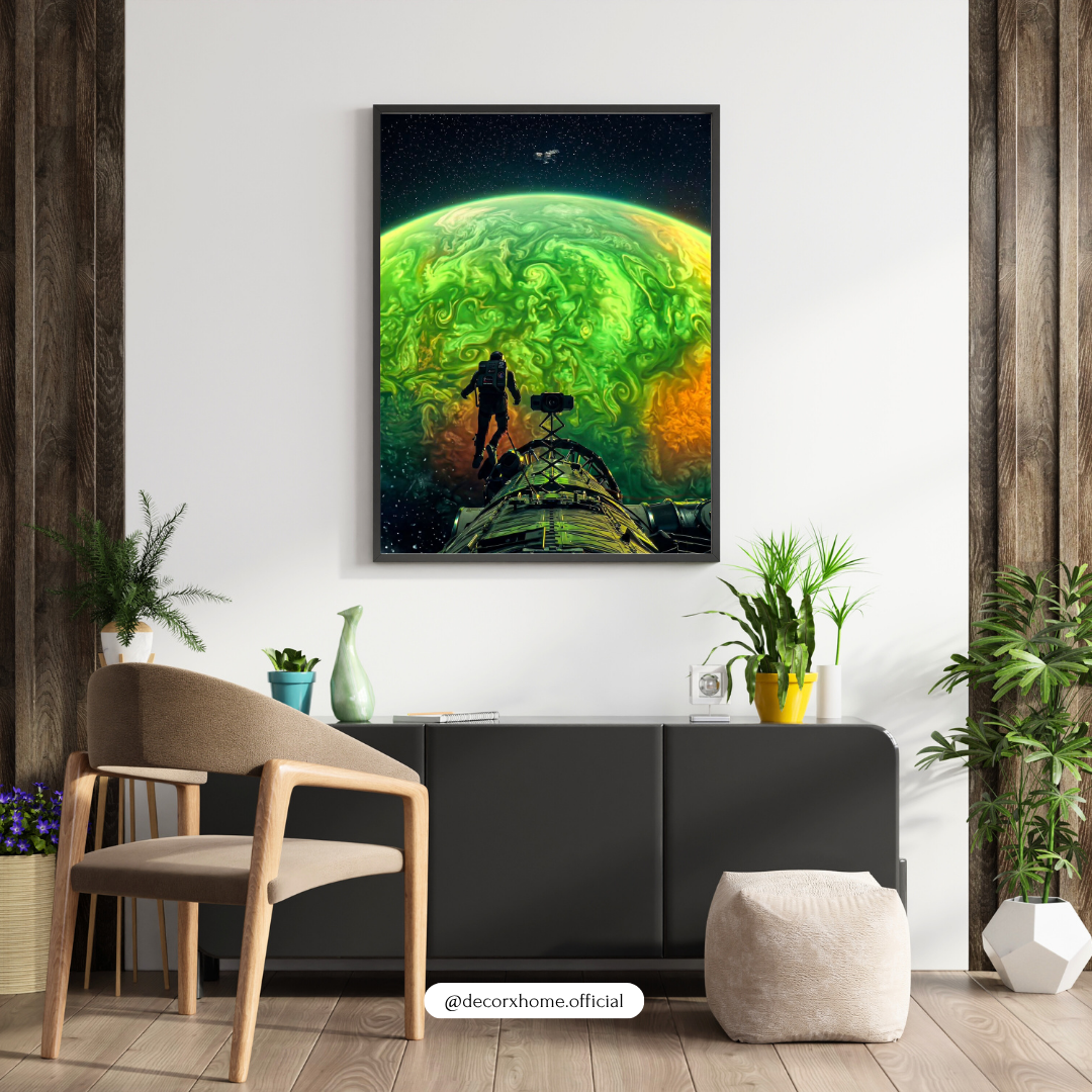 Project Hail Mary Astronaut Space Exploration Wall Art | Sci-Fi Planet Poster | Futuristic Galaxy Print | Modern Cosmic Home Decor | Decorxhome