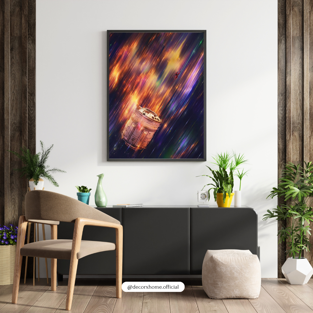 Project Hail Mary Cosmic Drift Space Poster | Astronaut Capsule Galaxy Art | Abstract Sci-Fi Wall Art | Modern Space Decor | Decorxhome