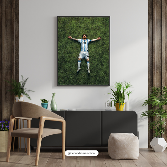 Messi Victory Moment – Iconic Football Wall Poster