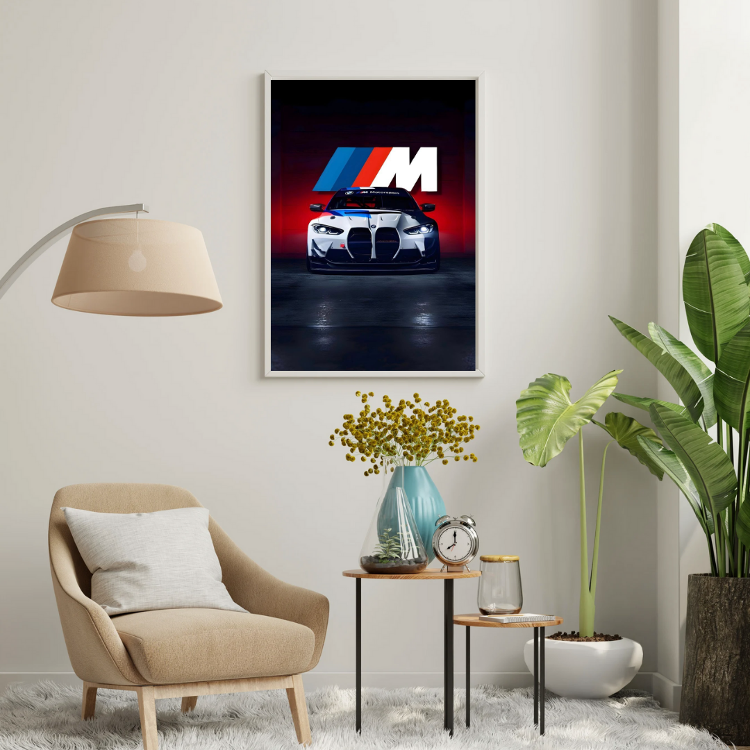 BMW M Performance Supercar Wall Poster | High-Impact Automotive Art by Decorxhome