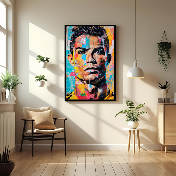 Ronaldo, Football Icon Poster – Modern Wall Art for True Fans ⚽🎨