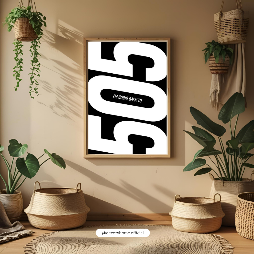 505 – Bold Minimal Typography Music-Inspired Wall Poster