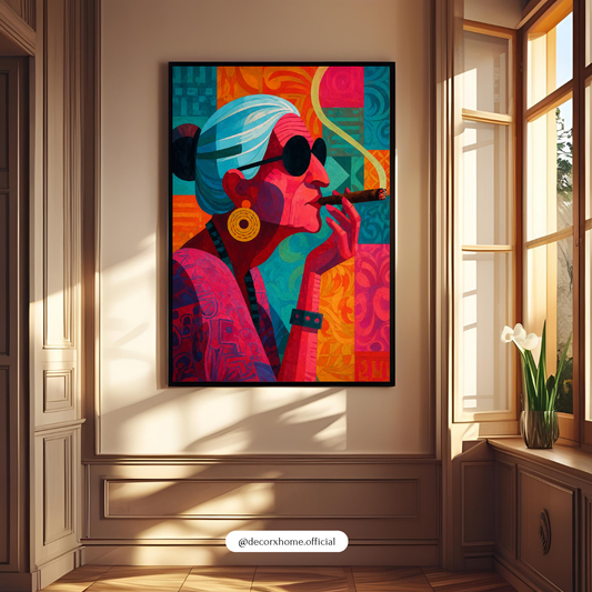 Retro Chic Woman Wall Art Poster | Bold Pop Art Fashion Decor