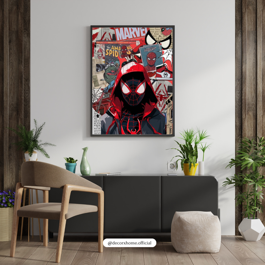 Spiderman Urban Hero Street Art Poster – Bold Comic-Style Wall Decor