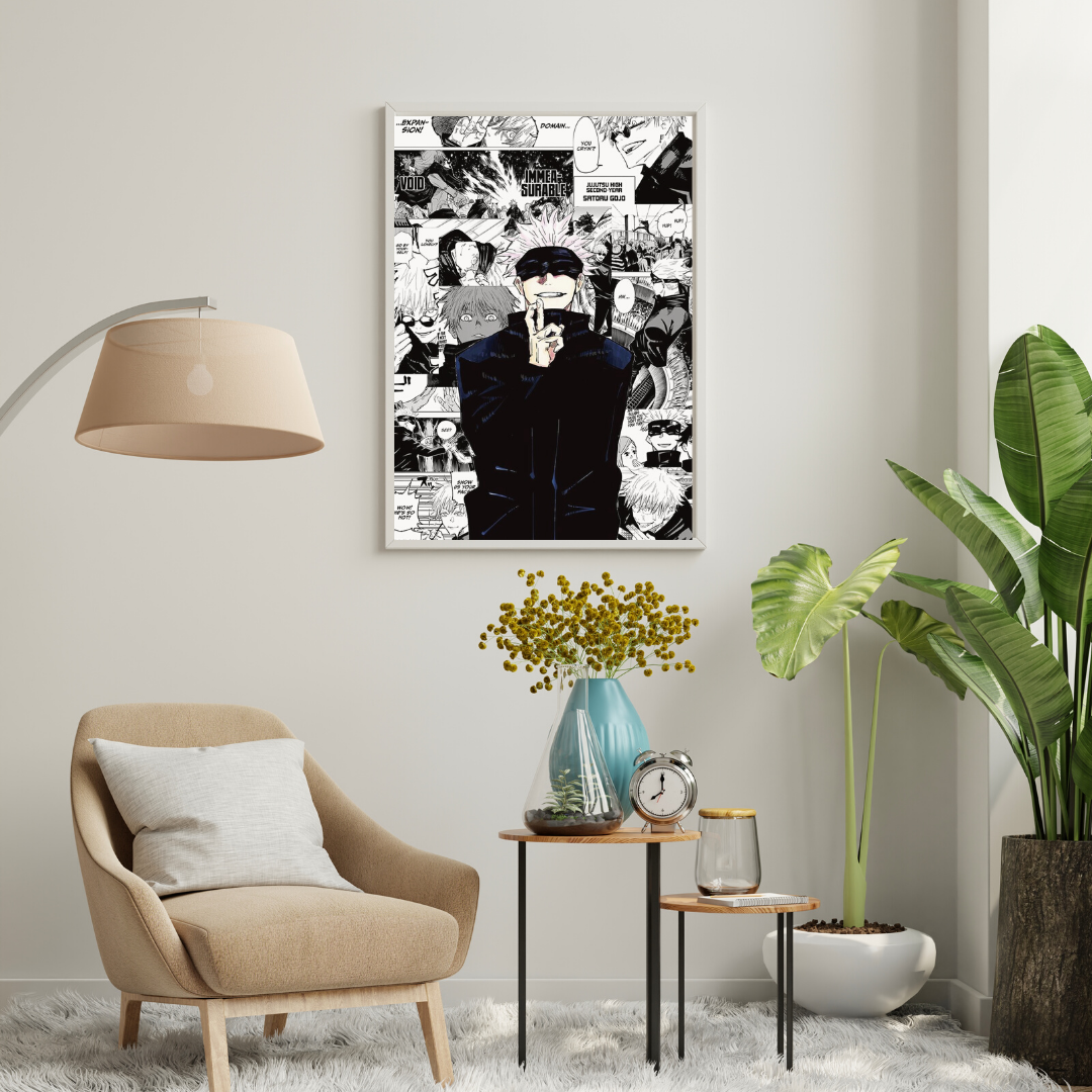 Infinity Gaze – Dark Anime Sorcerer Wall Poster