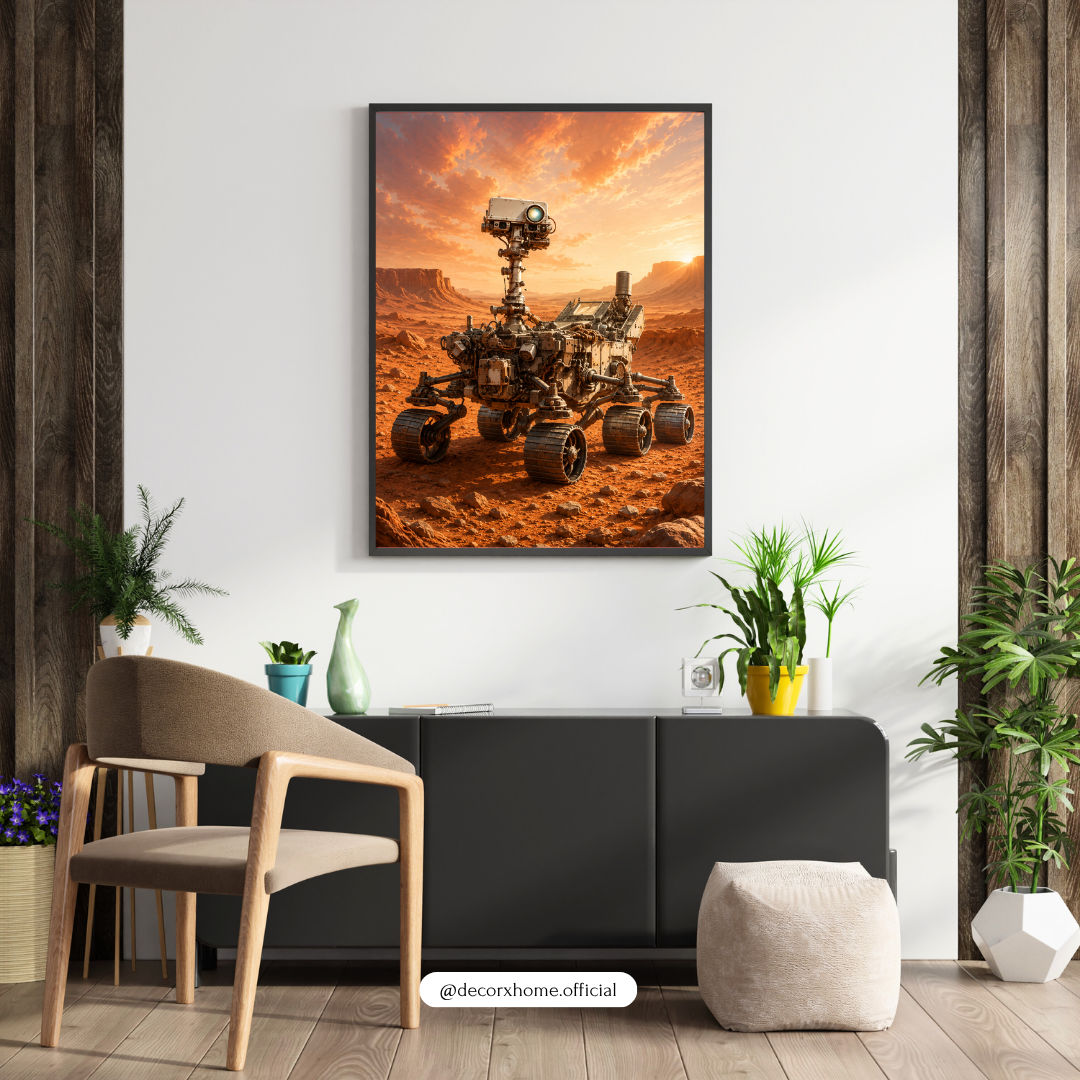 Mars Rover Space Wall Art Poster | Futuristic Planet Exploration & NASA-Inspired Print | Decorexhome