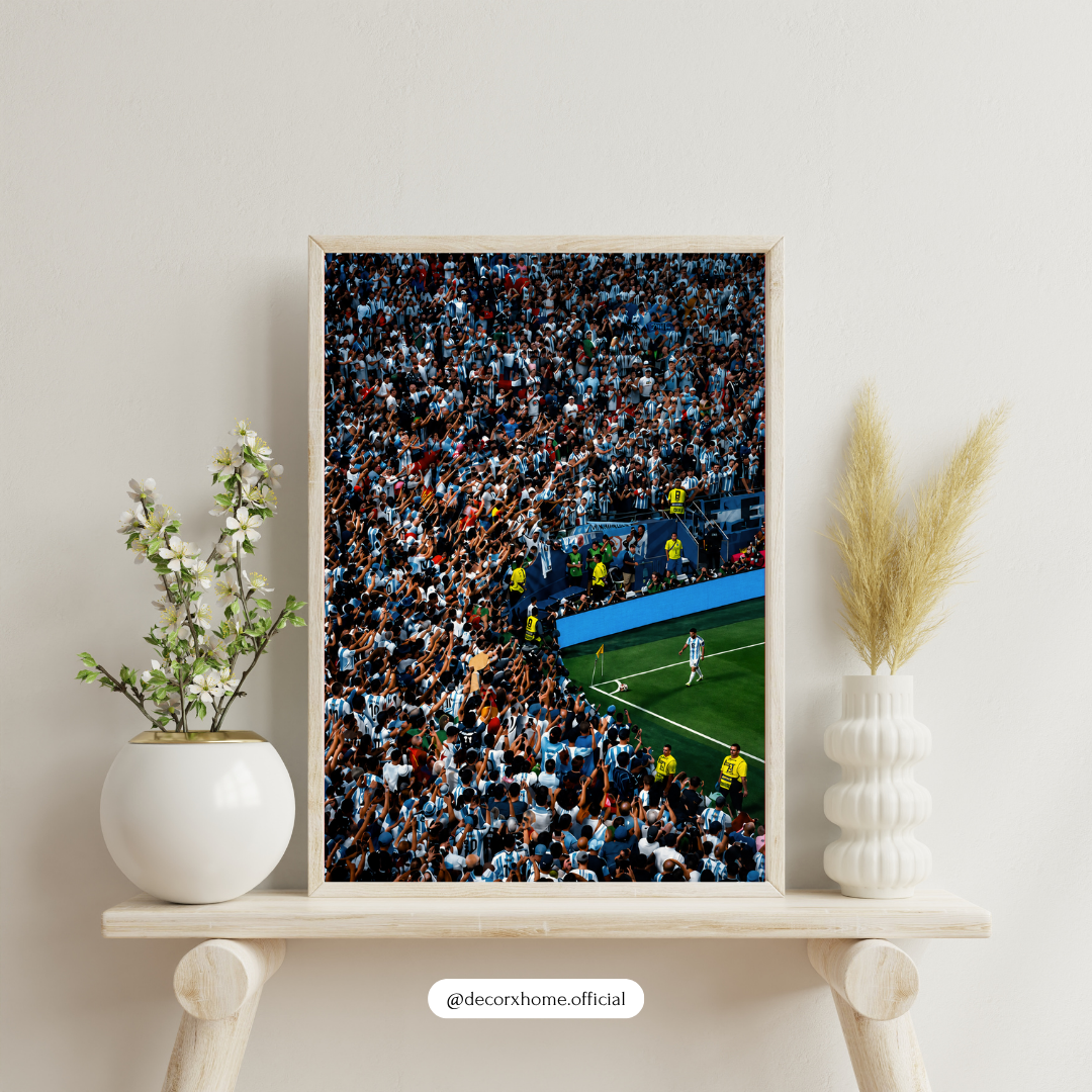 Corner Flag Glory Football Poster | Stadium Atmosphere Soccer Wall Art | Decorxhome
