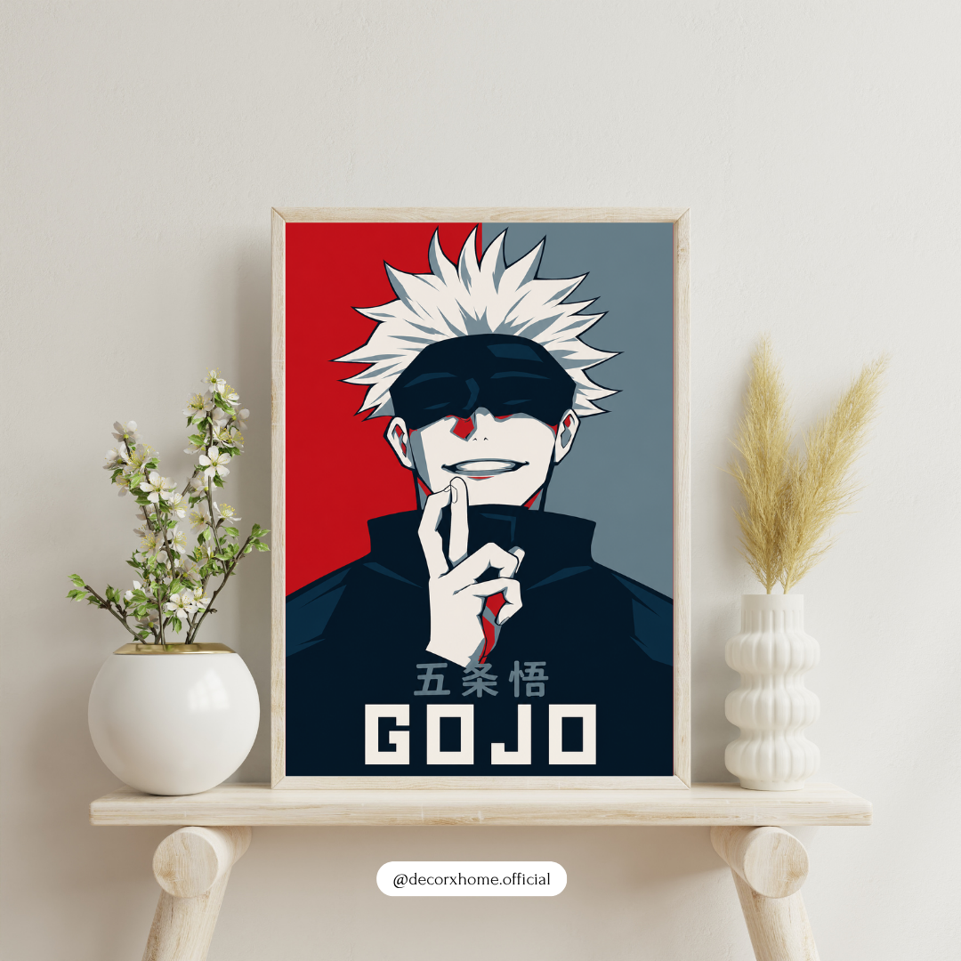 GOJO Anime Poster – Modern Manga Character Wall Art