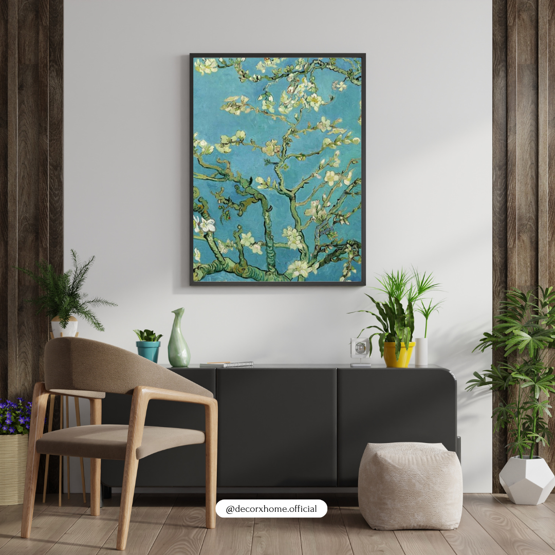 Almond Blossoms – Van Gogh Inspired Floral Art Wall Poster