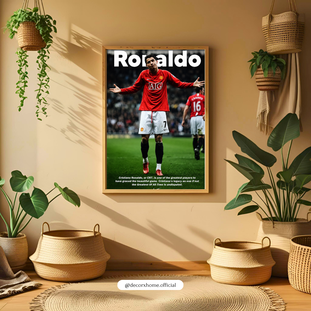 Cristiano Ronaldo Legacy Poster | CR7 Football Legend Wall Art | Motivational Sports Decor by DecorxHome