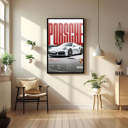 Porsche 911 Turbo S – Premium Framed Wall Art for Car Lovers