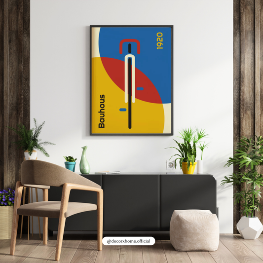 Bauhaus 1920 Abstract Geometric Poster | Modern Color Block Wall Art | Decorxhome