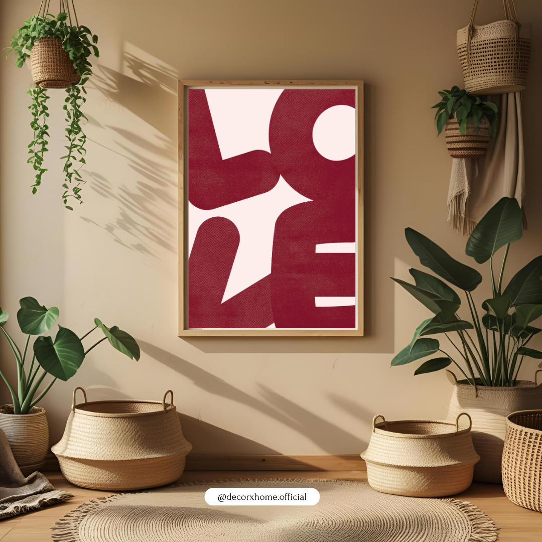 LOVE – Modern Minimal Typography Wall Poster