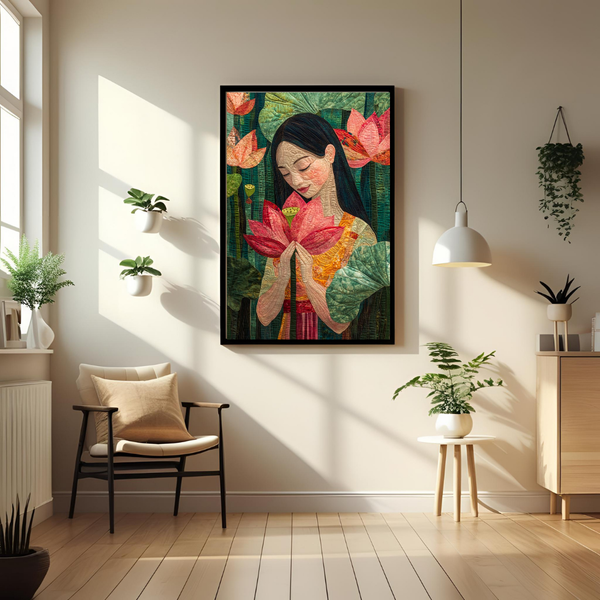 "Lotus Serenity – Artistic Wall Poster" 🌸