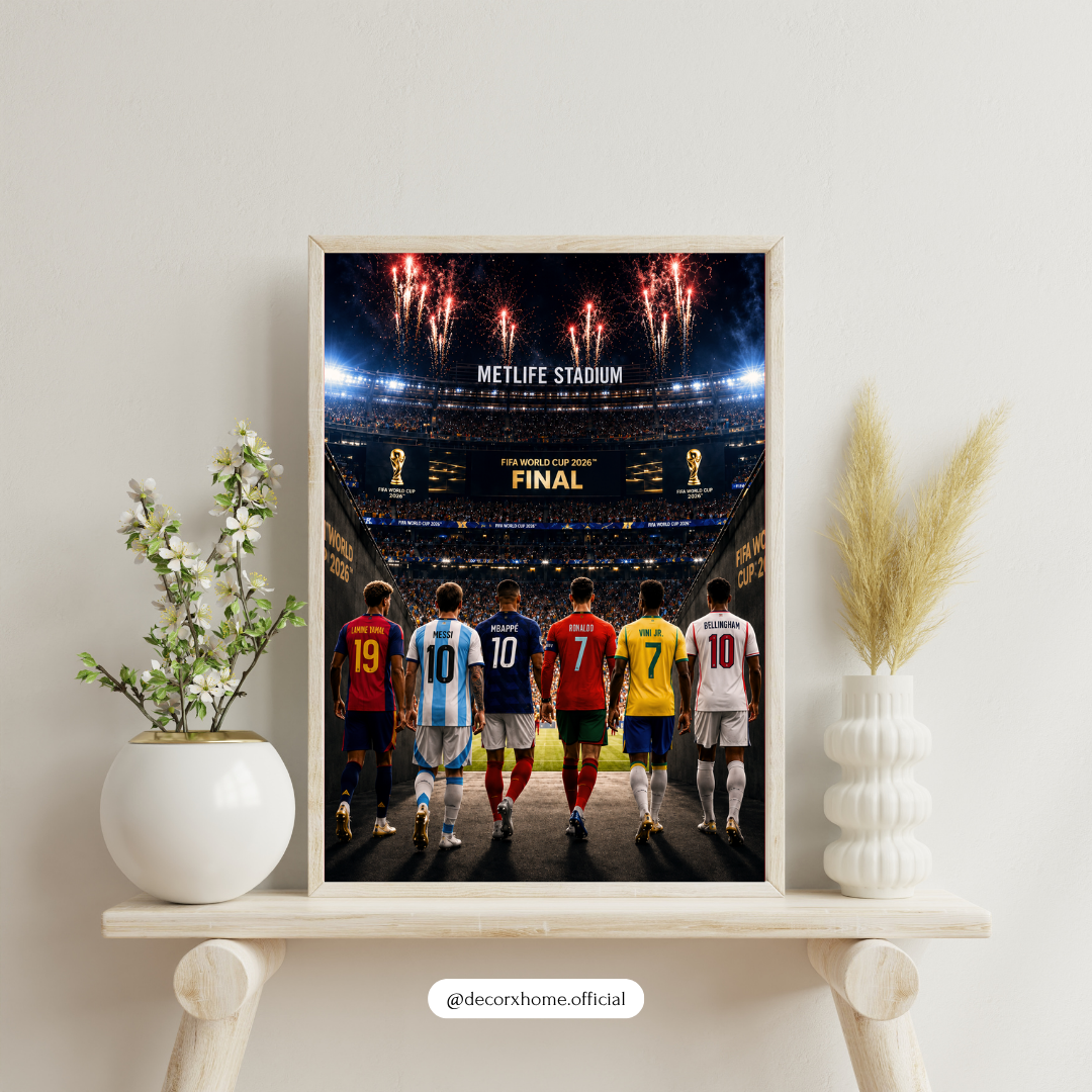 Football Legends World Final Poster | Stadium Champions Wall Art | Decorxhome