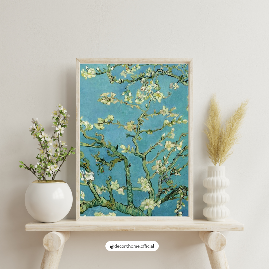 Almond Blossoms – Van Gogh Inspired Floral Art Wall Poster