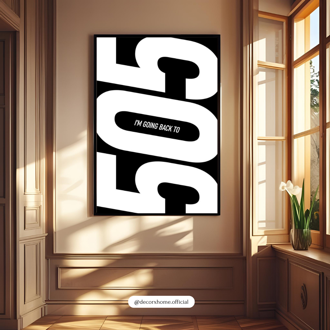 505 – Bold Minimal Typography Music-Inspired Wall Poster