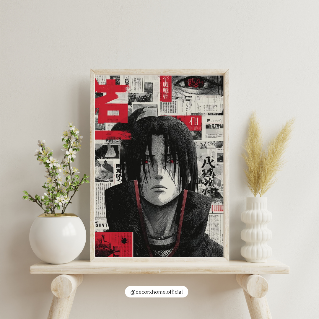 Itachi Uchiha – Akatsuki Shadow Manga Wall Poster