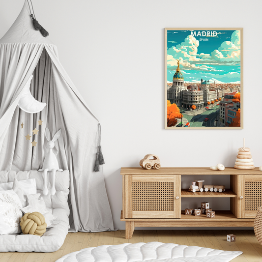 Madrid Travel Wall Art Print – Framed Poster for Stylish Home & Office Decor