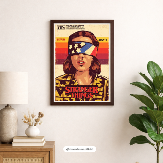 Retro 80s Stranger Things Inspired Poster – Vintage VHS Style Wall Art by Decorxhome