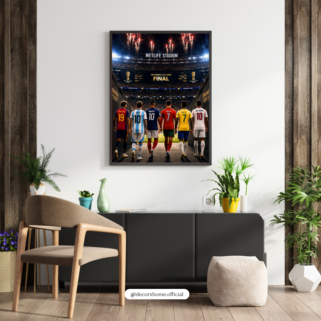 Football Legends World Final Poster | Stadium Champions Wall Art | Decorxhome