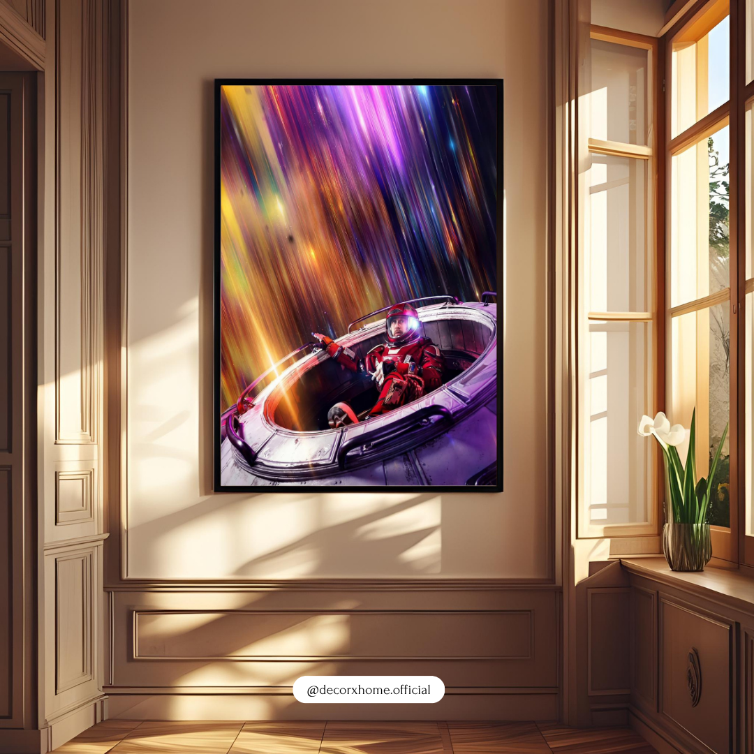 Project Hail Mary Cosmic Astronaut Wall Art | Futuristic Space Poster | Galaxy Light Abstract Print | Modern Sci-Fi Home Decor | Decorxhome