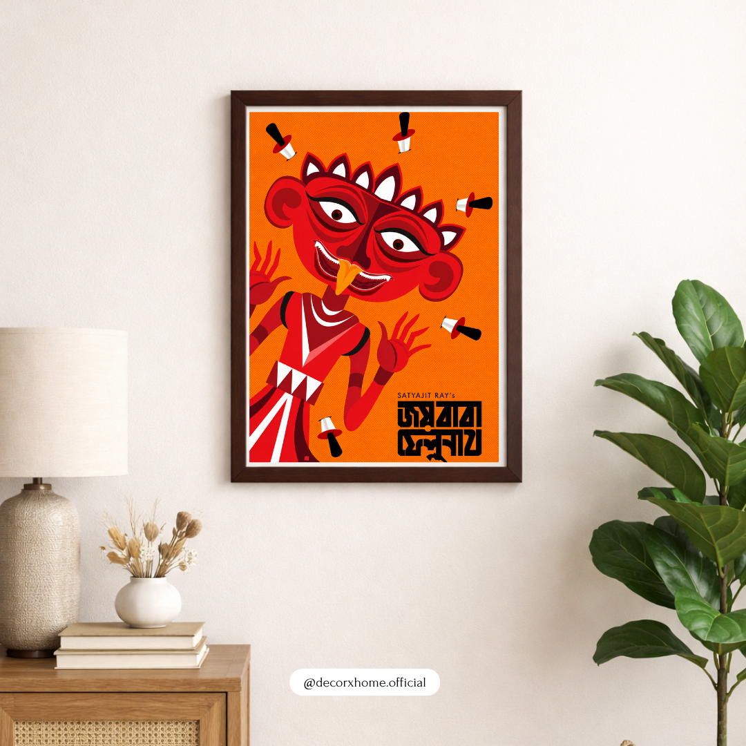 Decorxhome – Bengali Folk Art Inspired Vintage Poster