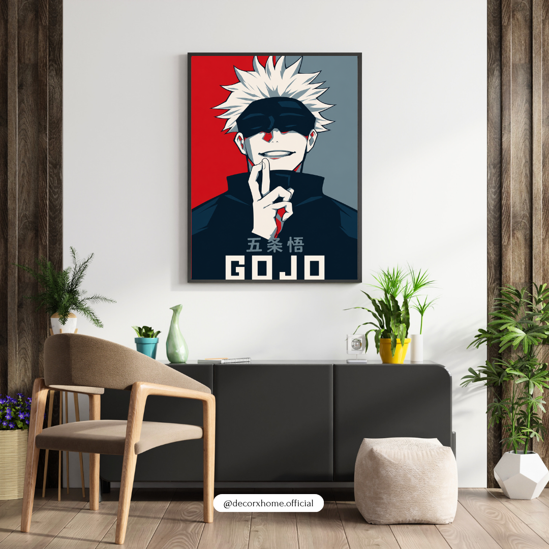 GOJO Anime Poster – Modern Manga Character Wall Art