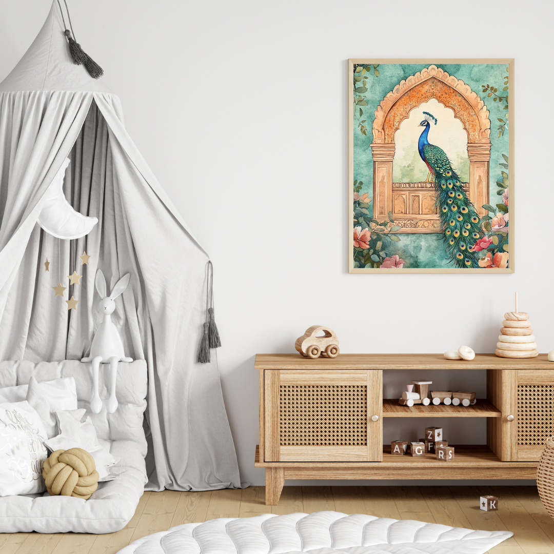 Majestic Peacock – Traditional & Cultural Wall Art 🏛️🦚