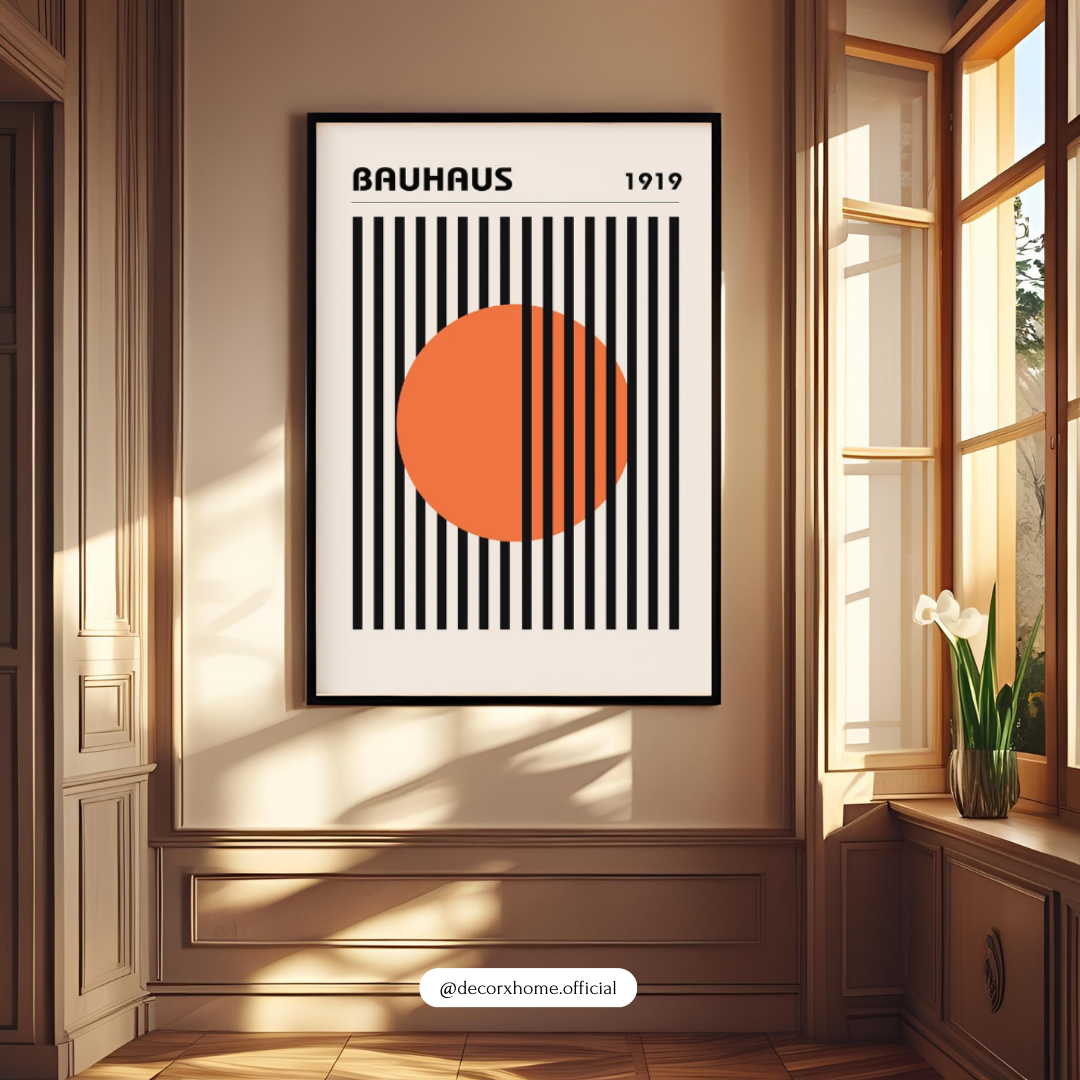 Bauhaus 1919 Geometric Poster | Minimalist Modern Abstract Wall Art | Decorxhome