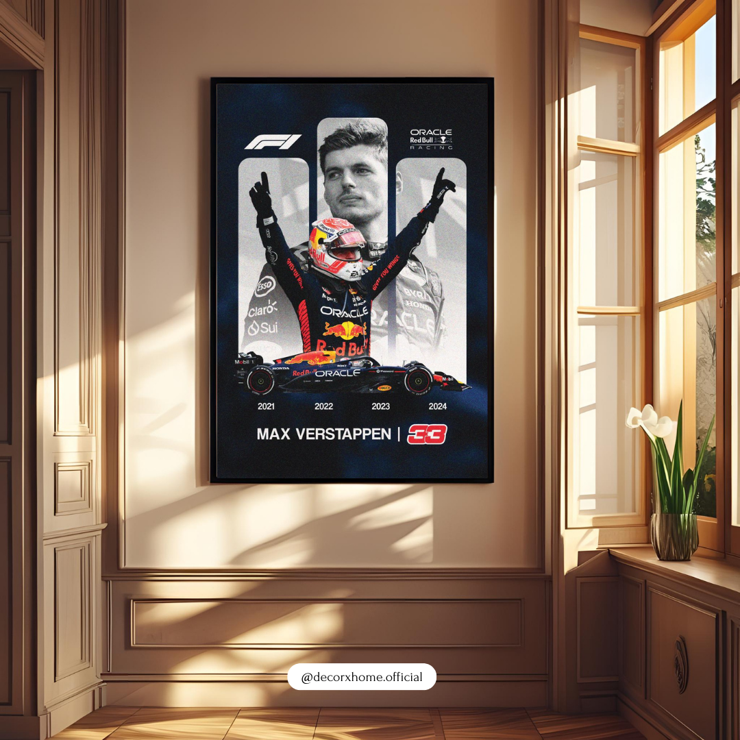 F1 - Racing Champion Legacy – Max Verstappen's Victory Tribute Wall Poster