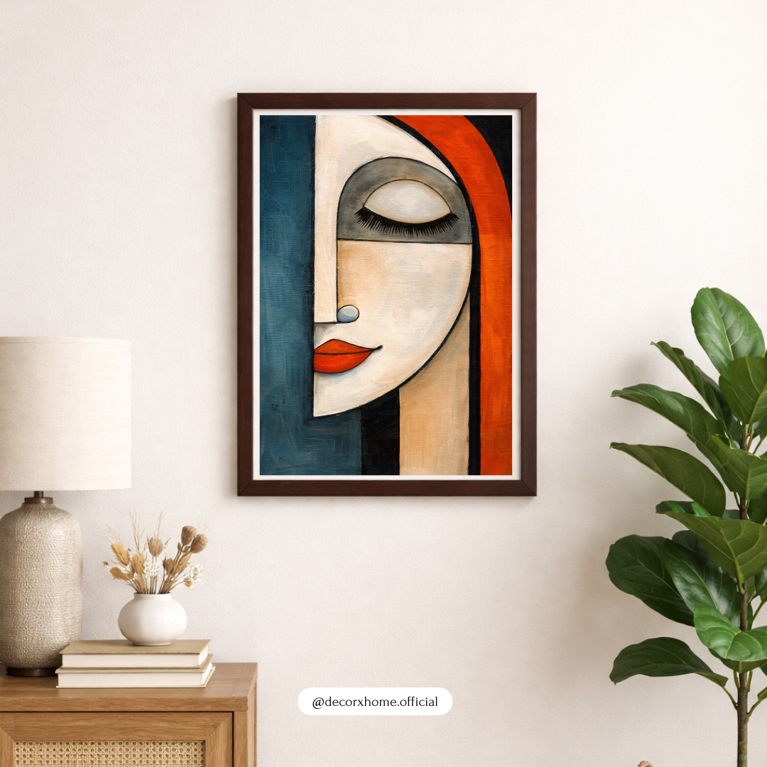 Abstract Woman Face Wall Art Poster – Modern Aesthetic Home Décor by Decorxhome