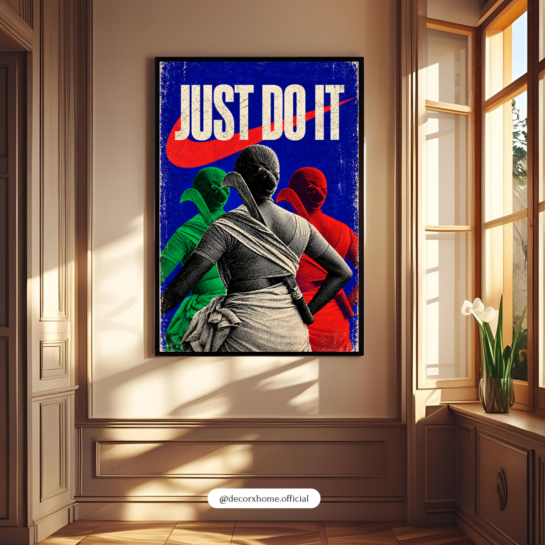 Just Do It Motivational Poster | Athlete & Fitness Wall Art | Inspirational Sports Artwork | Gym Décor | Decorexhome